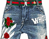 Custom Off_W Rose Shorts