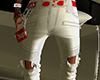 White Jean  Red Belt