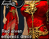 Red Elven Empress Dress