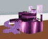 purple dj stand