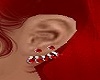 Red/Silver Ear Piercing