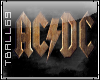 AC DC Word Sticker