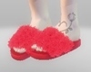 Cute Slipper+tattoo red