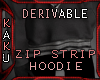DEV. Zip Strip Hoodie