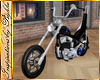 ATS~Blue Skully Chopper