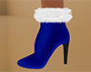 Blue Ankle Boots Fur (F)