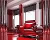 Red Sleek Metallic Room
