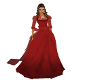 red wine victorian gown