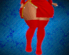 Red corset dress