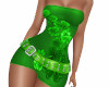 Green Clover Mini Dress