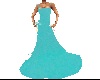 Turquoise Gown w/Bows