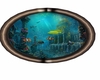Art Deco aquarium round