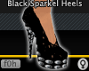 f0h Black Sparkel Heels