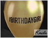 |K Birthday Girl Balloon