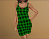 Green Dress Gown Plaid F