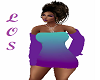 LOS Teal Purple Dress