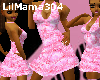 [LM] pink glimmer dress