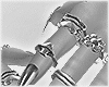 Silver Nails + Rings