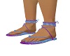 blue purple sandals
