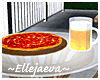Pepperoni Pizza and Beer