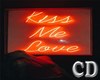CD Neon Pic Frame Kiss