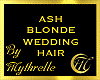 ASH BLONDE WEDDING HAIR