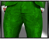 Green Velvet Xmas Pants
