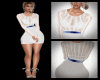 white fishnet dress