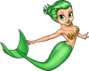 Green Mermaid sticker