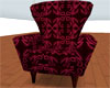 Gothic Red & Black Chair