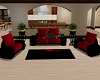 RED&BLACK SOFA WITH POSE