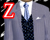 {Z} Blue 3 Piece Suit