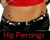 -V- Black Hip Piercings