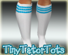 White N Blue Tube Socks