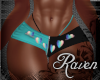 *R* Rainbow Heart Teal