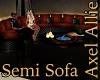 AA Semi Sofa Red
