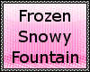 Frozen Snowy Fountain