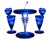 Blue Bar Stool and Table