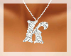 [DF] K silver necklace