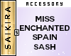 Miss Spain Sash