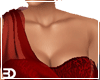 Red Satin Sheath Gown