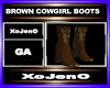 BROWN COWGIRL BOOTS