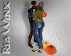 Autumn Couple Kiss Pose