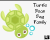 Turtle Family Bean Bag
