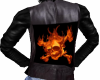 Flaming Skull Leather 2