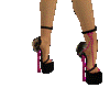 Pink n Blk Skull Heels