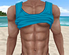 Teal Rolled Tank Top 7 M