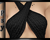 P™ Halter Sweater blk by Psyonide