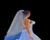 blue@silver wedding viel