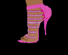 Pink glitter heels